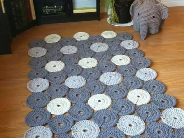 Вязаные коврики «Мотивы» | Ярмарка Мастеров - ручная работа, handmade