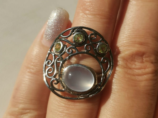 Видео кольца с халцедоном | Ярмарка Мастеров - ручная работа, handmade