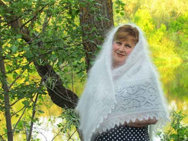 Пуховый платок | Ярмарка Мастеров - ручная работа, handmade