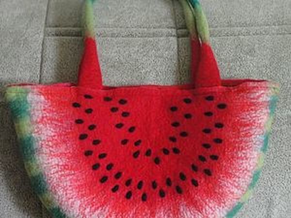 DIY Project on Making a Handbag in the Shape of a Watermelon Slice | Livemaster - handmade