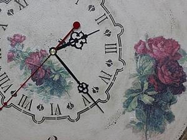 Интерьерные часы в стиле Прованс | Ярмарка Мастеров - ручная работа, handmade