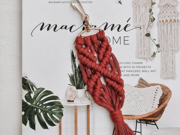 How To Weave Macrame Keychain. Pattern For Beginners | Livemaster - handmade