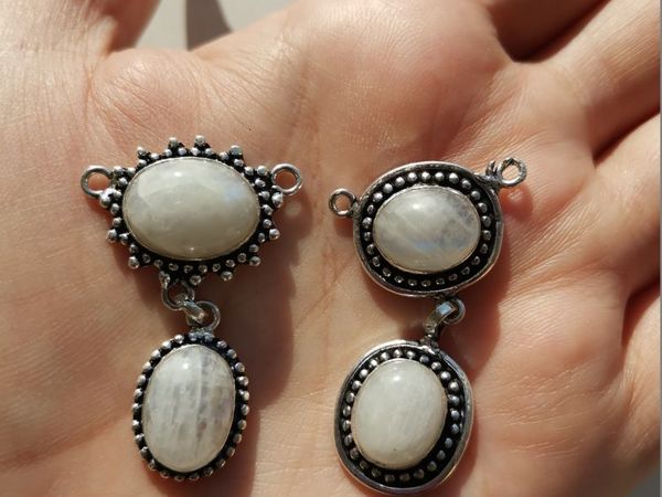 Видео коннектора с лунным камнем | Ярмарка Мастеров - ручная работа, handmade