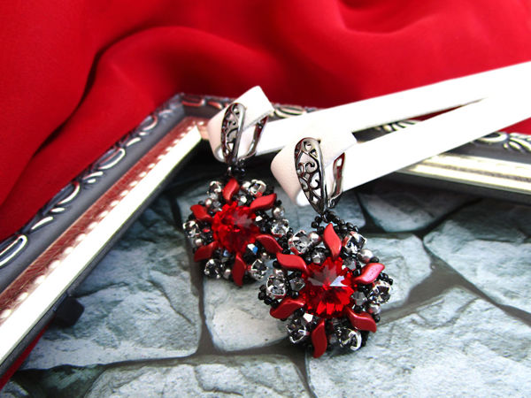 Серьги «Танец огня»! | Ярмарка Мастеров - ручная работа, handmade