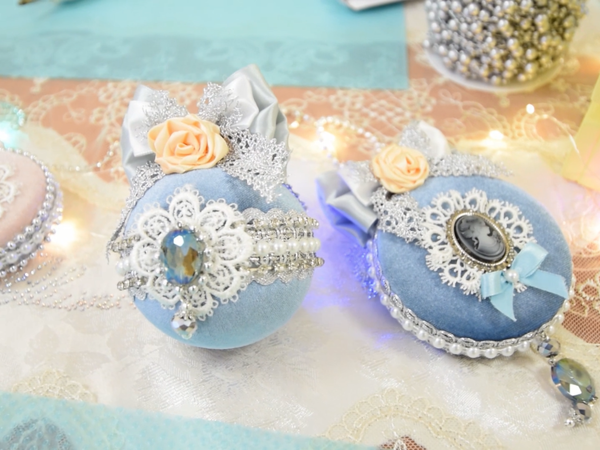 Новогодняя подвеска на ёлку своими руками | Ярмарка Мастеров - ручная работа, handmade