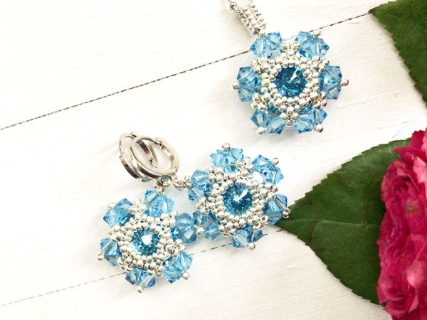 Создаем серьги из бисера и кристаллов Swarovski! | Ярмарка Мастеров - ручная работа, handmade