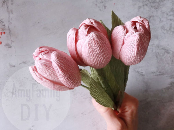 Тюльпаны из бумаги своими руками: пошаговая инструкция с фото и шаблоном