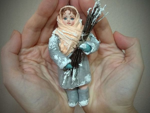 МК Елочная игрушка из ваты | Ярмарка Мастеров - ручная работа, handmade