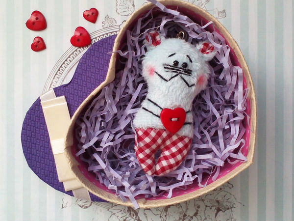 Шьем милый брелок ко Дню влюбленных | Ярмарка Мастеров - ручная работа, handmade