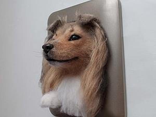 Новый образ Панно собаки шелти | Ярмарка Мастеров - ручная работа, handmade
