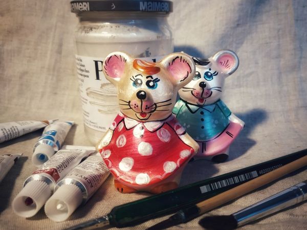 Мастер-класс по росписи мышки | Ярмарка Мастеров - ручная работа, handmade
