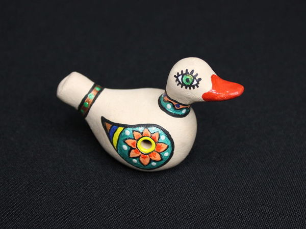 Звучание глиняной свистульки  «Уточка» | Ярмарка Мастеров - ручная работа, handmade