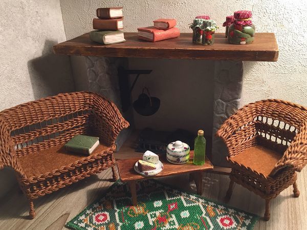 Кукольная мебель плетеная | Ярмарка Мастеров - ручная работа, handmade