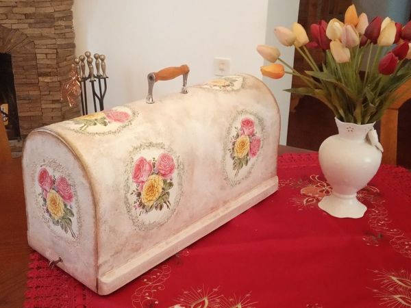 Decorating Sewing Machine Case in Decoupage Technique | Livemaster - handmade