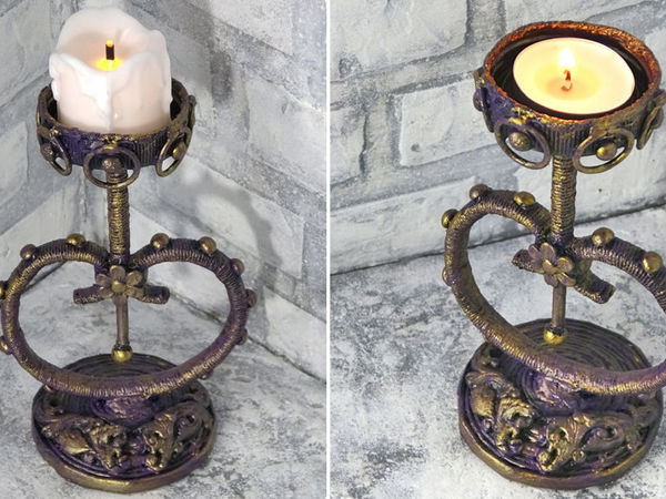 Video Tutorial: Chic Paper Candle Holder | Livemaster - handmade