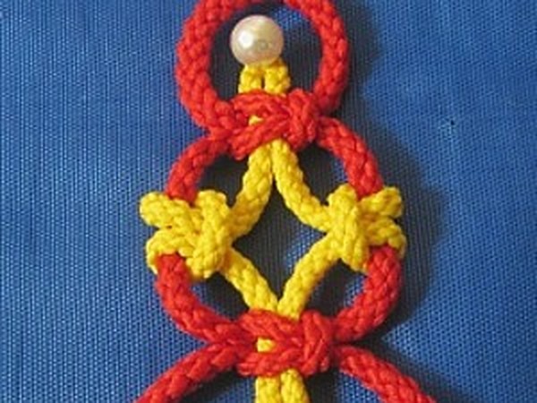 Шнур для плетения макраме, 5±1м, d=5мм, цвет № 3 малиновый
