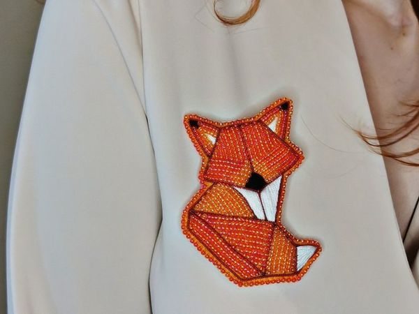 Брошь «Лисица» из бисера своими руками | Ярмарка Мастеров - ручная работа, handmade