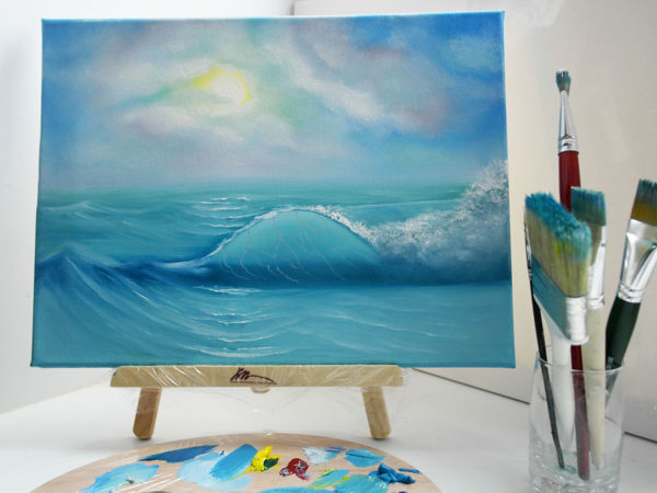 Painting Seascape with Oil Paints | Ярмарка Мастеров - ручная работа, handmade