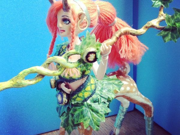 Видеоурок: Ooak Repaint doll Enchantress dota 2 custom Олениха | Ярмарка Мастеров - ручная работа, handmade
