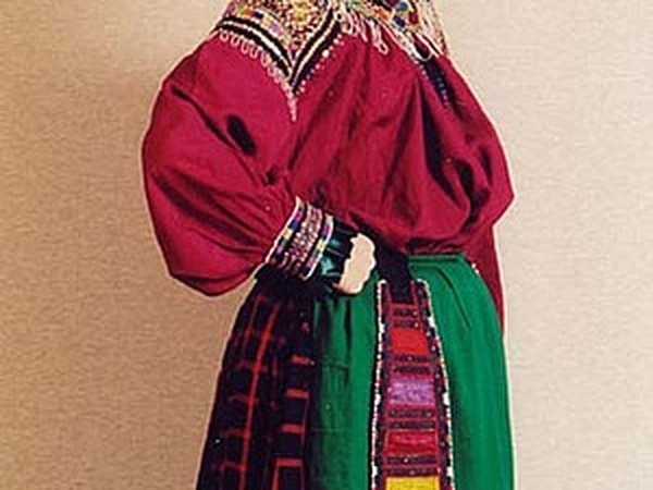 Клетчатая ткань в русском народном костюме | Ярмарка Мастеров - ручная работа, handmade
