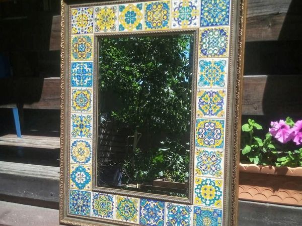 Зеркало с орнаментом | Ярмарка Мастеров - ручная работа, handmade