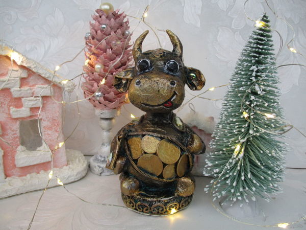 2 вида сувенирных бычков своими руками | Ярмарка Мастеров - ручная работа, handmade