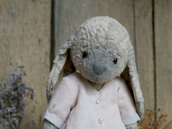 Зайчик тедди Степа. Новая работа | Ярмарка Мастеров - ручная работа, handmade