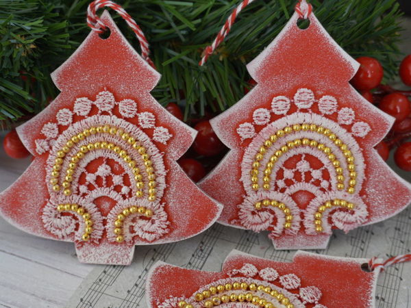 Делаем елочные игрушки своими руками | Ярмарка Мастеров - ручная работа, handmade
