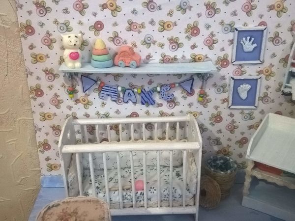 Мастер-класс: делаем миниатюрную кроватку | Ярмарка Мастеров - ручная работа, handmade