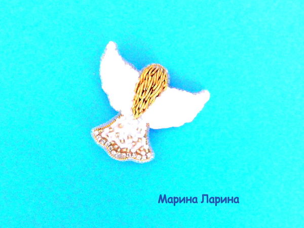 Создаем брошь «Ангел» из бисера | Ярмарка Мастеров - ручная работа, handmade