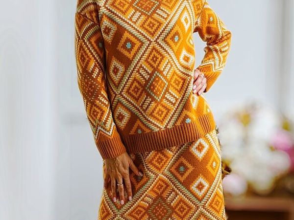Жаккардовый костюм Эстетика | Ярмарка Мастеров - ручная работа, handmade Жаккардовый костюм Эстетика | Ярмарка Мастеров - ручная работа, handmade