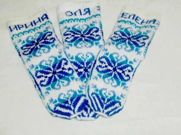 Носочки с именем владельца | Ярмарка Мастеров - ручная работа, handmade