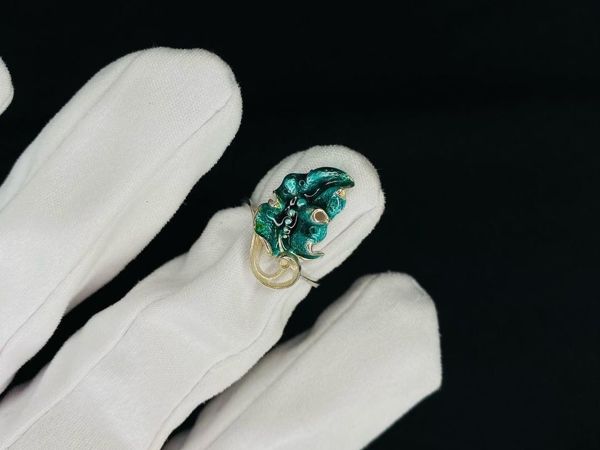 Серебряное кольцо Листик | Ярмарка Мастеров - ручная работа, handmade