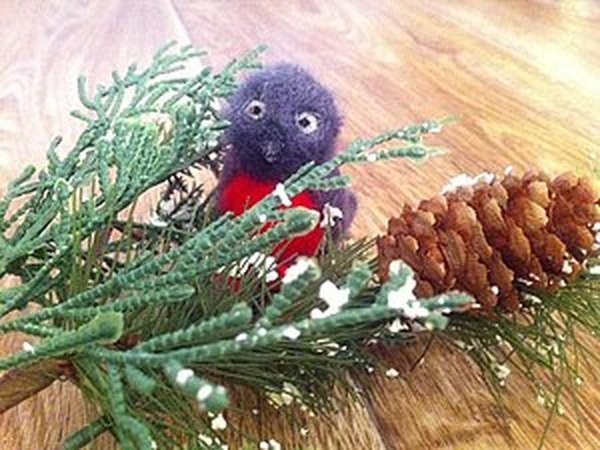 Снегирь - игрушка на елку | Ярмарка Мастеров - ручная работа, handmade