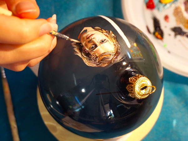 Painting Christmas ball: Portrait of Anakin Skywalker | Livemaster - handmade