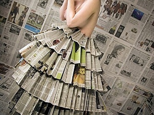 Платье из газет своими руками: создание бумажного наряда