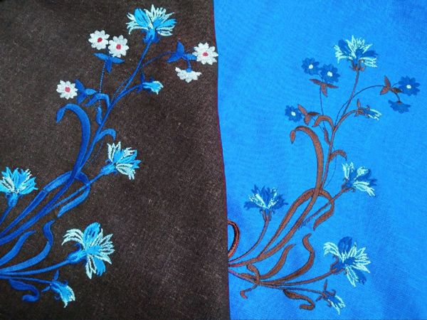 Васильки на льне | Ярмарка Мастеров - ручная работа, handmade