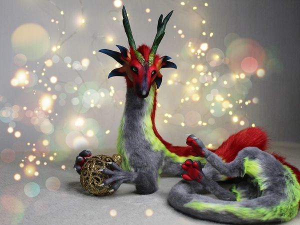 Делаем игрушку в смешанной технике: Дракон нового года | Ярмарка Мастеров - ручная работа, handmade