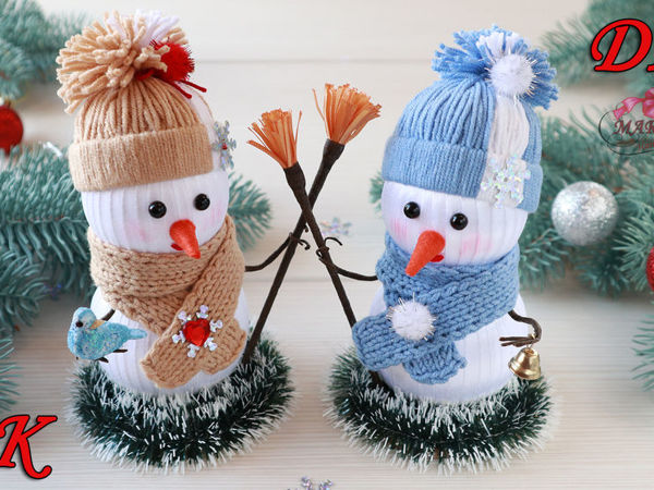 Video Tutorial: a Decorative Snowman | Livemaster - handmade