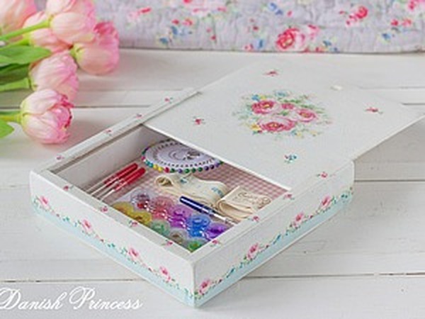 Декупаж коробочки в стиле Greengate | Ярмарка Мастеров - ручная работа, handmade