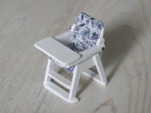 Видео мастер-класс: делаем миниатюрный стульчик для кормления | Ярмарка Мастеров - ручная работа, handmade