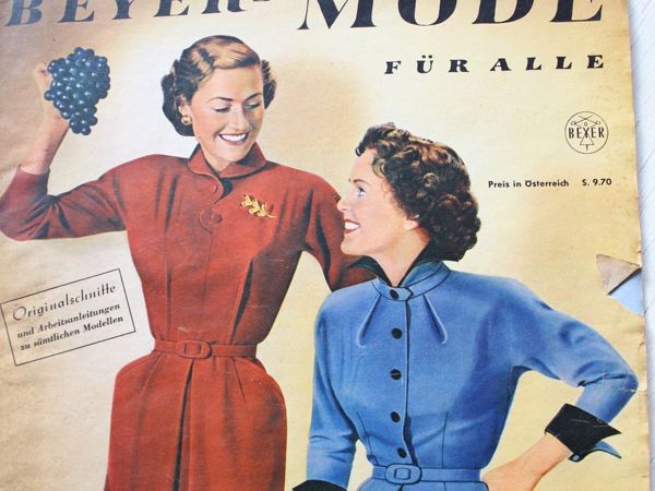 Beyer mode — старый журнал мод- начало 50-х | Ярмарка Мастеров - ручная работа, handmade