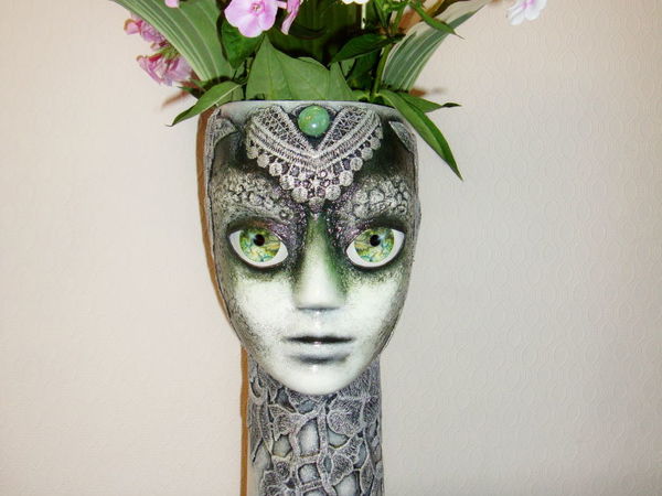 Как сделать оригинальную вазу для цветов из манекенов | Ярмарка Мастеров - ручная работа, handmade