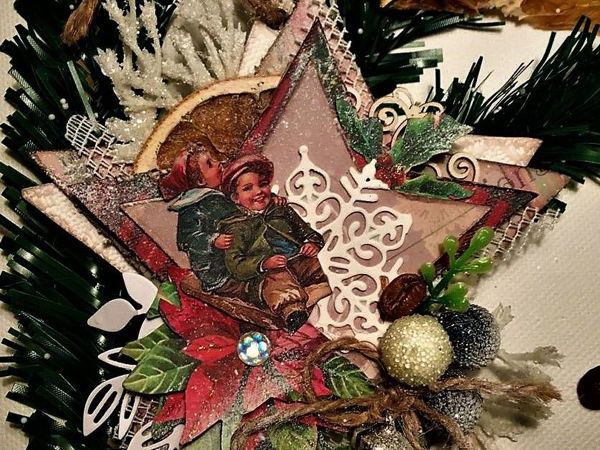 Vintage Christmas Decoration. A Christmas Star | Livemaster - handmade