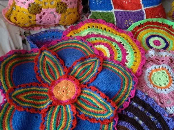 Яркие салфетки от бабушки Ани | Ярмарка Мастеров - ручная работа, handmade