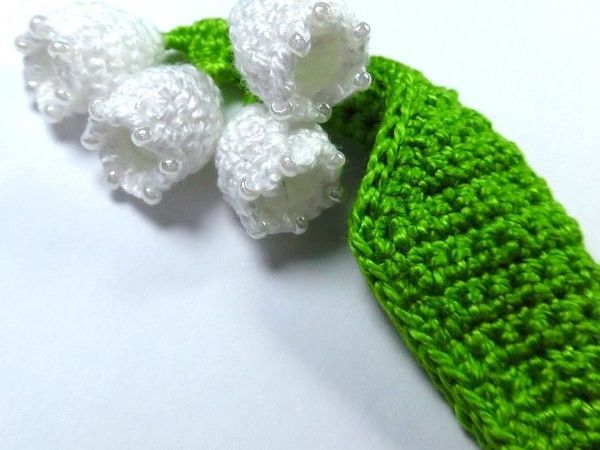 Вяжем крючком ландыш | Ярмарка Мастеров - ручная работа, handmade