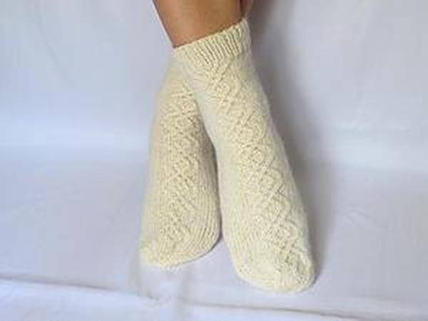 Вяжем шерстяные носки на 5 спицах | Ярмарка Мастеров - ручная работа, handmade