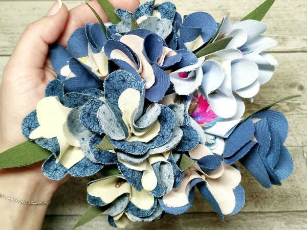 Создаем букет «50 оттенков синего...» | Ярмарка Мастеров - ручная работа, handmade