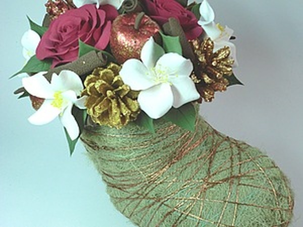 Рождественский сапог из мха | Ярмарка Мастеров - ручная работа, handmade