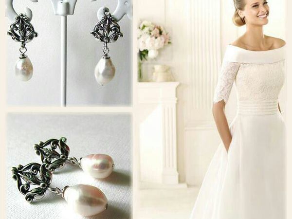 Серьги с барочным жемчугом от Olga Gardenia | Ярмарка Мастеров - ручная работа, handmade